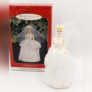 Vintage 1997 Hallmark‎ Barbie Wedding Day Collector Ornament
